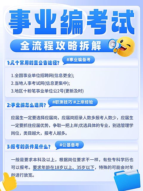 教育培训职业技能人才招录事业编考试全流程攻略分享小红书配图