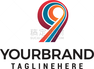 数字9,概念,模板,品牌名称,创造力,商务,几何形状,字母,设计,装饰
