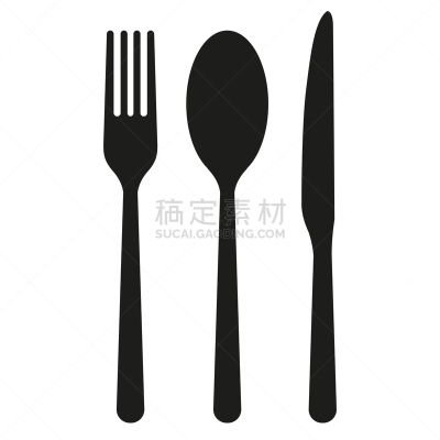 汤匙,计算机图标,炊具刀,餐刀,背景分离,餐具,餐馆,设备用品,绘画插图,厨房