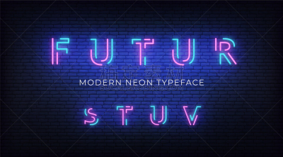 字母,字体,霓虹灯,活力,字母表次序,信函,英格兰,发光,照亮