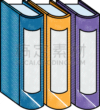 分离着色,教科书,图标,商务,图书馆,书店,科学,纸,书,叠