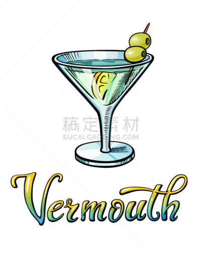 苦艾酒,文字,饮料,华丽的,含酒精饮料,单词,菜单,香料,食品,手写