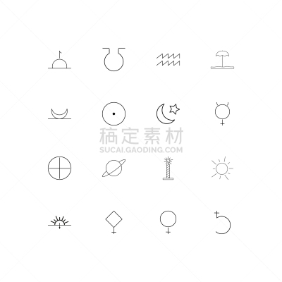 轮廓,直的,天文学,计算机图标,蜡烛,水瓶座,图像,矢量,雅典娜,行星