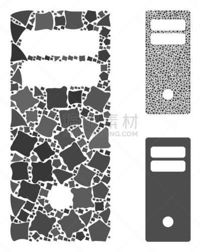主机,图标,计算机,一个物体,多样,技术,设备用品,粗糙的,支架,构图