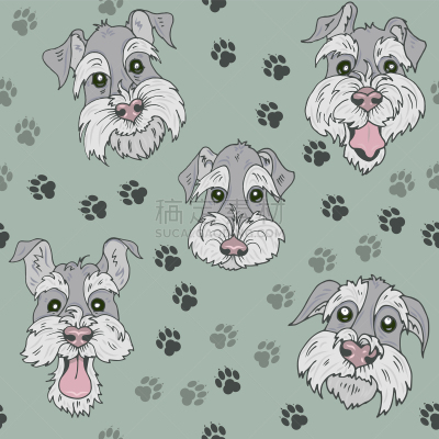 狗,苏格兰粗毛猎狐犬,式样,可爱的,纯种犬,梗犬,纺织品,肖像,壁纸,哺乳纲