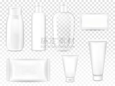 润肤露,三维图形,盒子,白色,分离着色,湿,香波,防晒霜,塑胶,淋浴