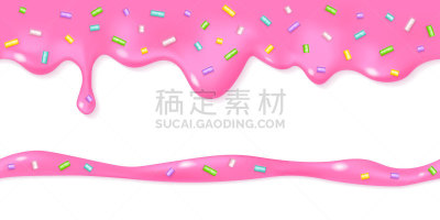 糖衣,粉色,水滴,复活节,背景分离,撒下,边框,食品,糖浆,漏泄