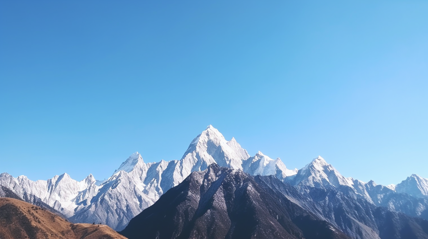 山峰山脉雪山自然风景景观预览效果