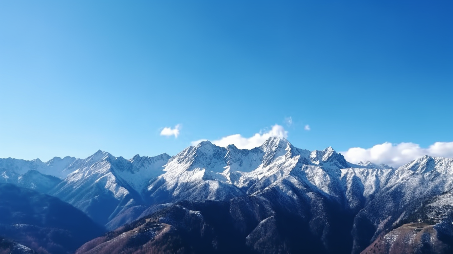 山峰山脉雪山自然风景景观预览效果