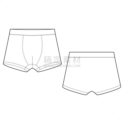 男式平腿泳裤,草图,白色,接缝,纺织品,模板,现代,恶作剧,剪影