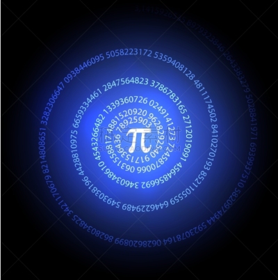 绘画插图,科学,太空,概念,深的,几何形状,空间探索,色彩鲜艳,圆周率,几何学