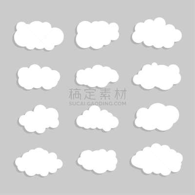 云景,图标集,矢量,灰色背景,白色,阴影,气候,照明设备,风,环境