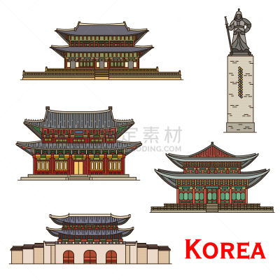 建筑,名声,外立面,首尔,韩国,国际著名景点,彝族,分离着色,亚洲,传统