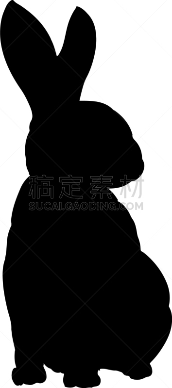 兔子,分离着色,图像,动物手,可爱的,复活节,野生动物,哺乳纲,剪影,绘制