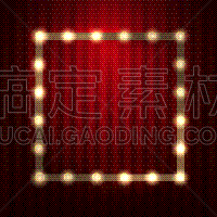 电灯泡,边框,红色,马奇,图像,模板,拉斯维加斯,复古,绘制,装饰