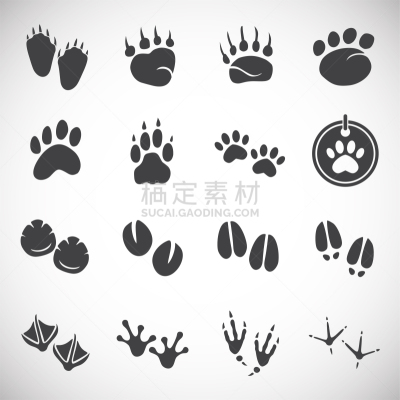 绘画插图,脚印,背景,动物,式样,动机,移动应用程序,创造力,符号,概念象征