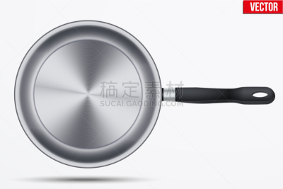 钢铁,锅,经典,分离着色,白色,不锈钢,热,闪亮的,厨房器具,油炸