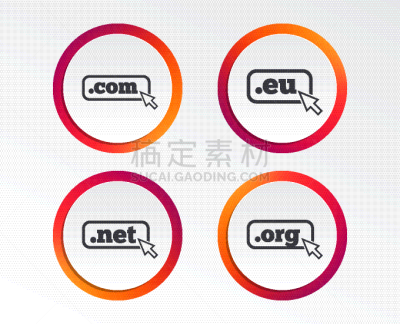 com域名,标志,网,平坦的,疤,形状,圆形,技术