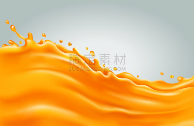 波浪,橙汁,灰色背景,饮料,活力,配方,清新,食品,环境,橙色