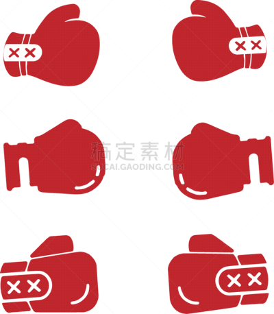 boxing gloves icon isolated on background