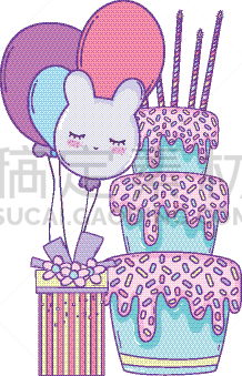 生日,动画片,白色,华丽的,事件,请柬,周年纪念,蛋糕,问候,庆祝