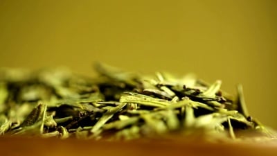 绿茶。拼贴。