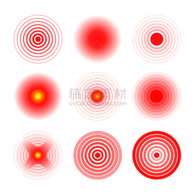 痛苦,镇痛剂,圆形,红色,抽象