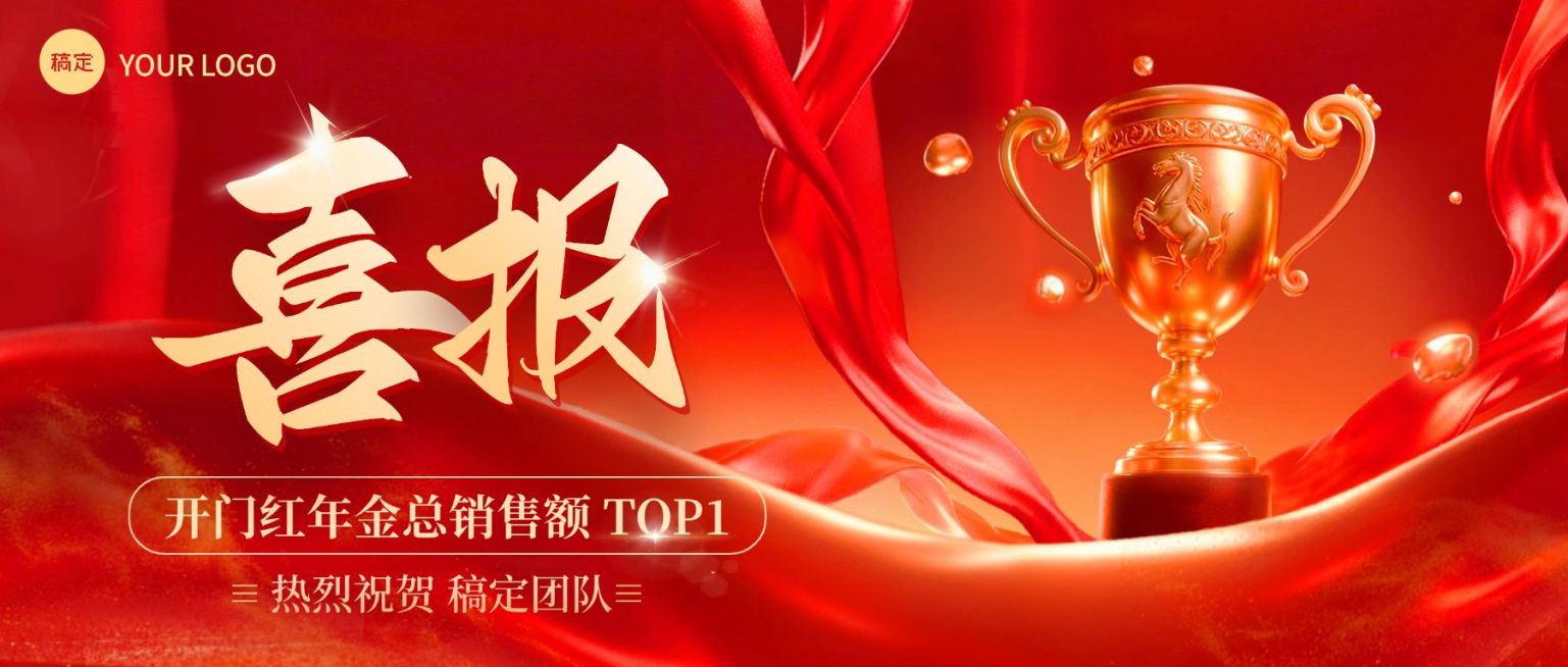 金融喜报表彰宣传公众号首图预览效果