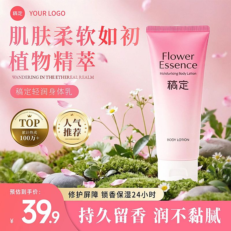 身体乳润肤乳美妆护肤电商零售主图直通车