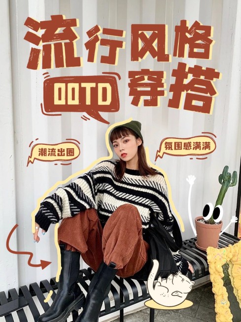 服饰箱包穿搭攻略小红书套系小红书封面预览效果