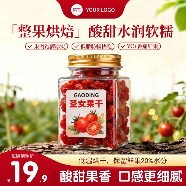 圣女果干食品农产品电商零售主图预览效果