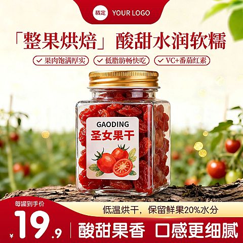 圣女果干食品农产品电商零售主图