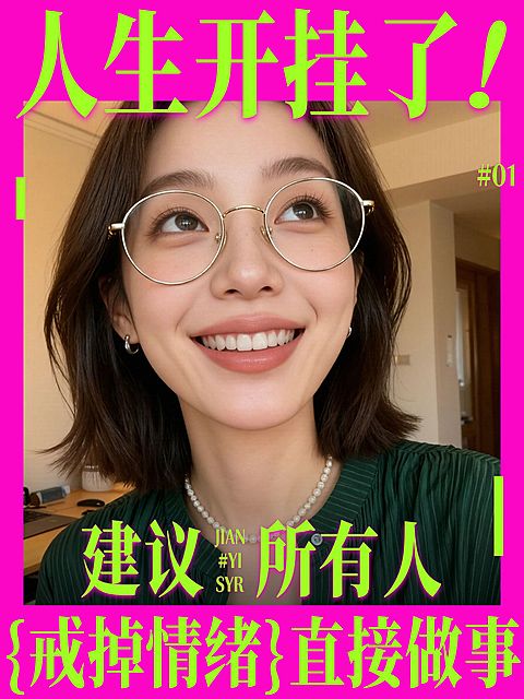 知识付费情感生活经验分享人像小红书封面