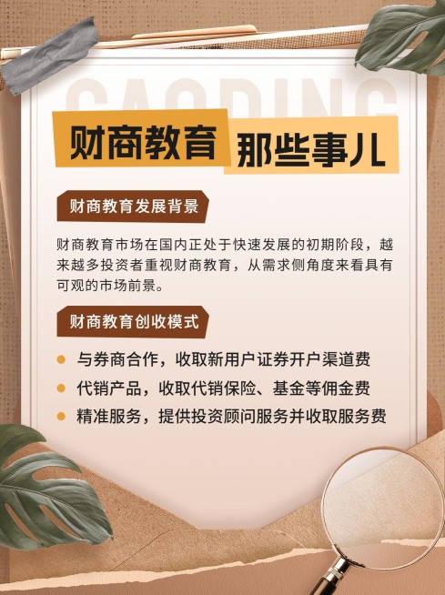 金融财商教育知识科普小红书配图套装预览效果