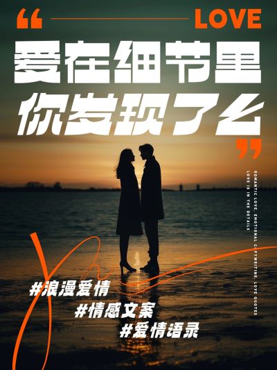 情感文案大字小红书封面aigc