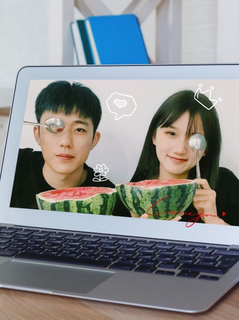 七夕情人节情侣创意官宣晒照模板预览效果