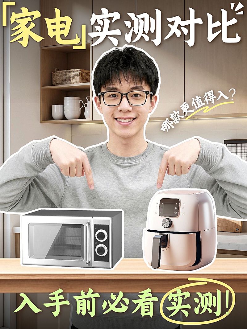 家居家装家电测评人像小红书封面