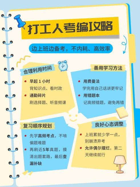 教育培训职业技能在职考编攻略指南小红书配图预览效果