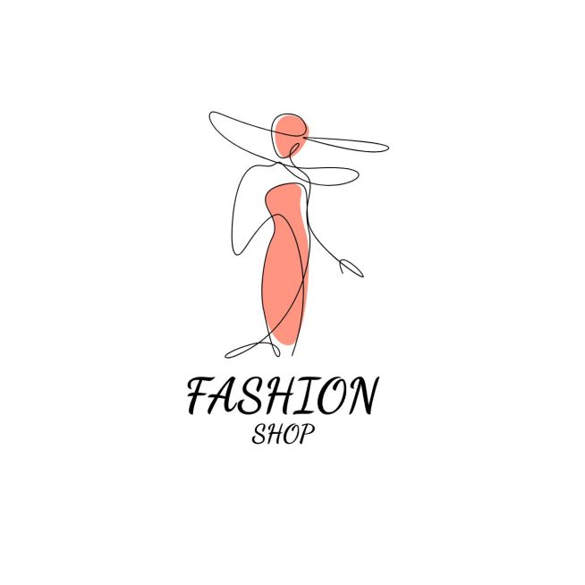 线描插画服饰LOGO预览效果