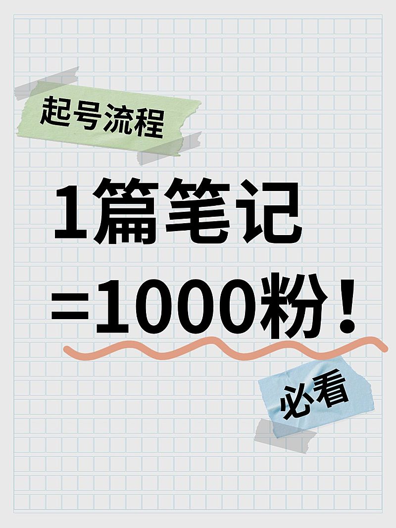 爆款吸睛大字田字格背景小红书封面
