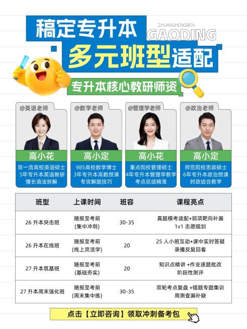 教育培训学历教育专升本招生引流课程介绍小红书小红书配图预览效果