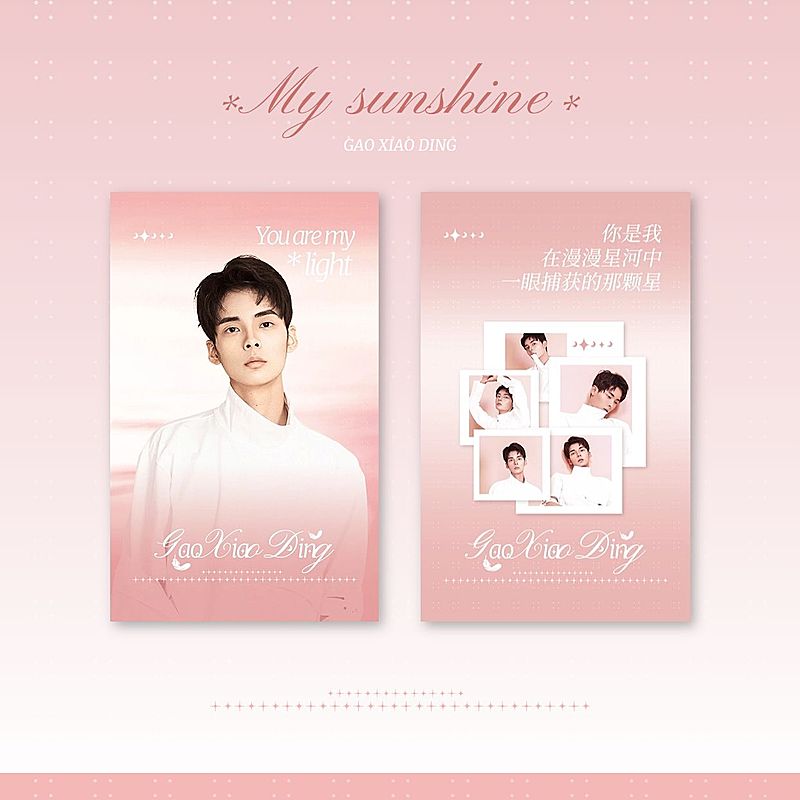 粉丝应援唯美感预览海报