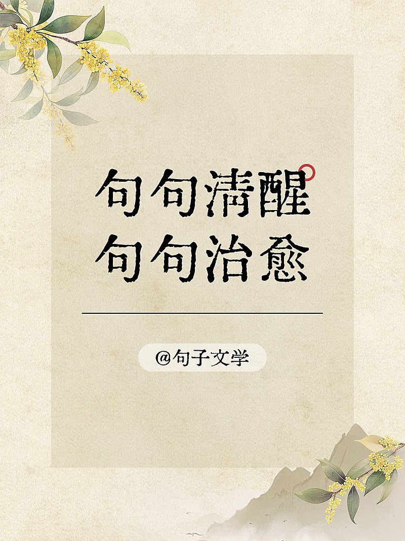 情感文案语录汇文明朝体小红书封面aigc