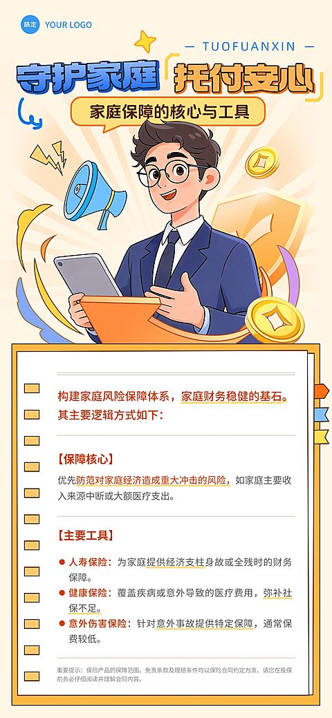 金融保险科普宣传海报