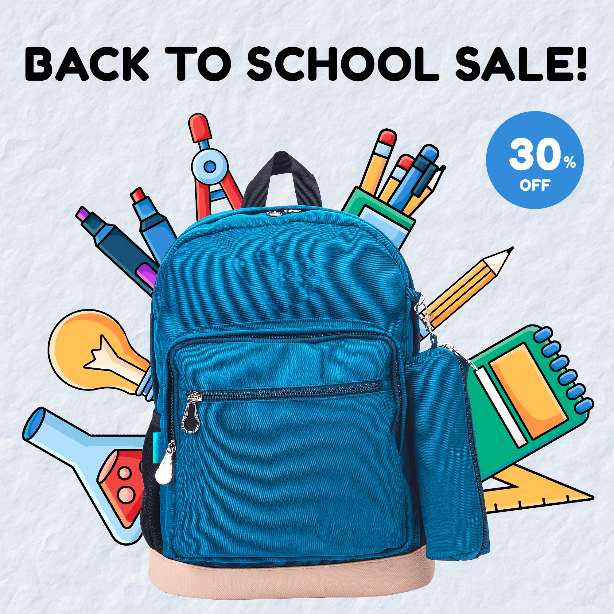 insMind Templates Back To School Sale Instagram Post Image