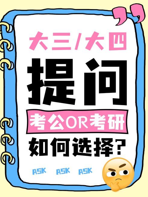 教育培训大三大四考研考公规划指导小红书大字封面预览效果