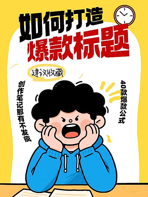 知识付费自媒体起号打造爆款标题攻略指南大字小红书封面