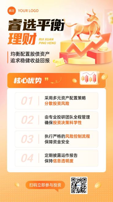 金融理财产品营销竖版海报AIGC预览效果