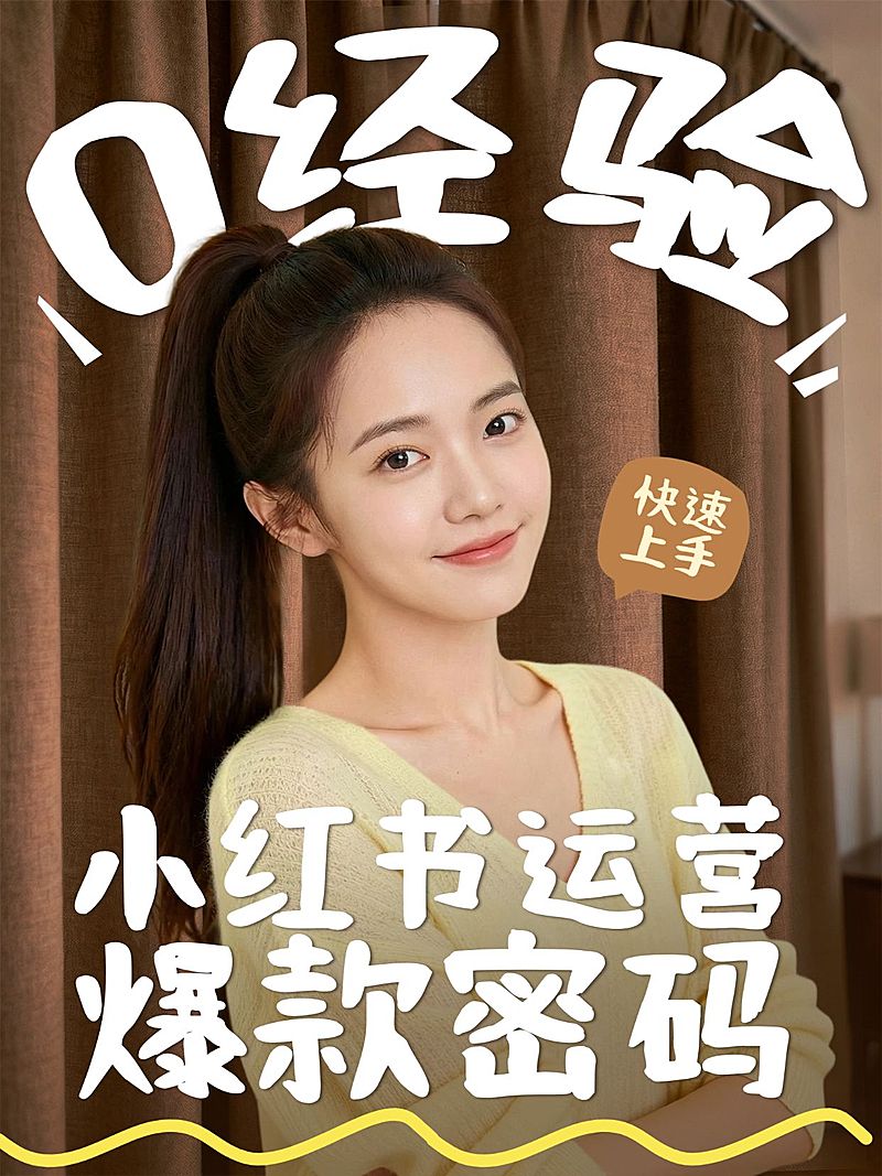 知识付费小红书爆款运营攻略分享人像小红书封面