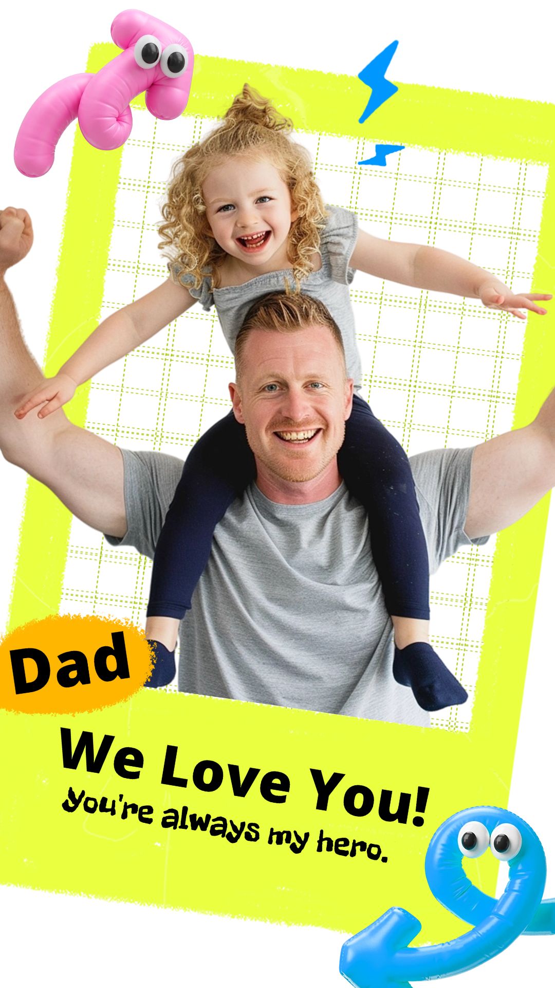 Father's Day Cute Dad and Daughter Photograph Instagram Story Image